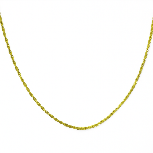 Cadena De Oro Hombre Italiano Torsal 10k Calibre 2.1mm