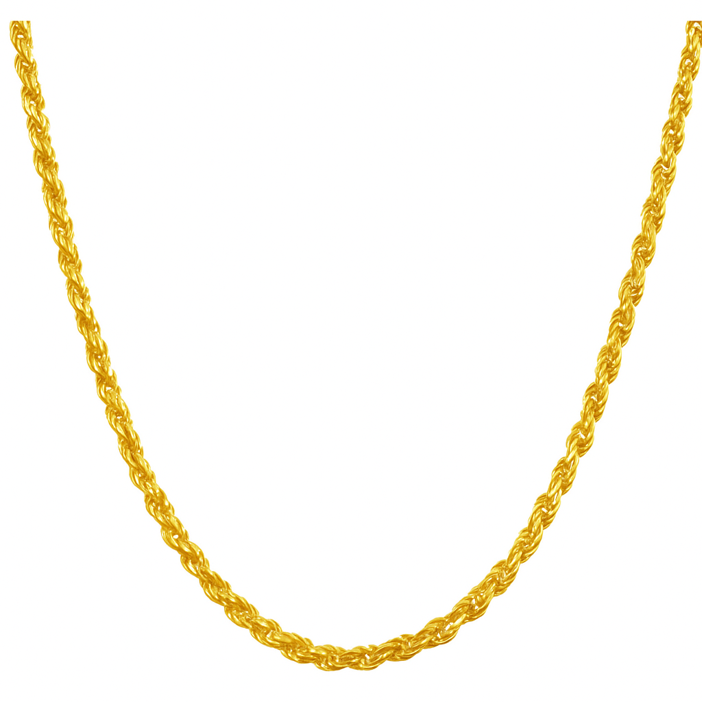 Cadena De Plata 925 Estilo Torsal De 45 Cm Calibre 3.3 Mm