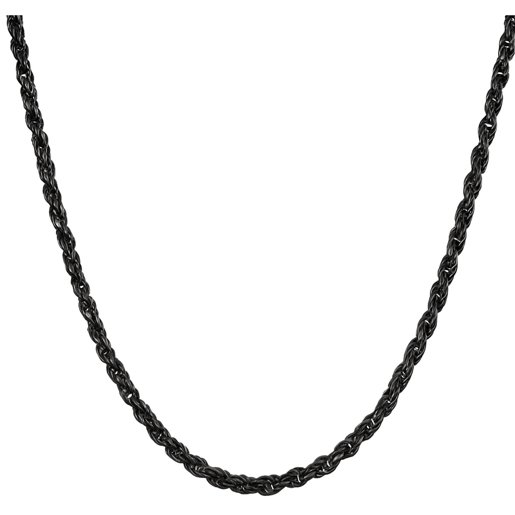 Cadena De Plata 925 Estilo Torsal De 45 Cm Calibre 3.3 Mm