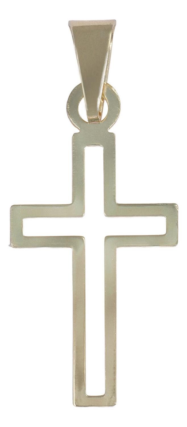 Collar Para Mujer De Oro De 10k De Cruz