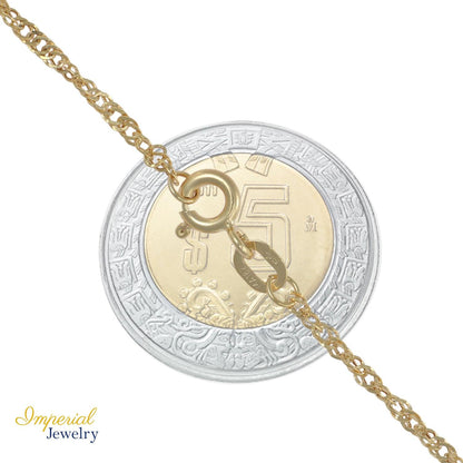 Cadena Singapur Oro 10k 45cm 2mm .7gr Italiano