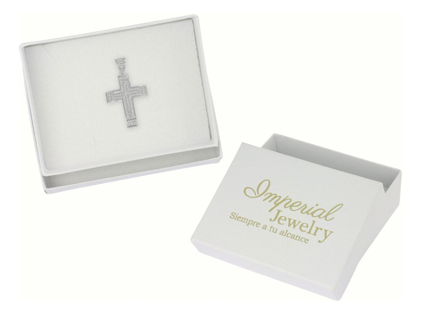 Dije Turco De Plata 925 De Cruz Elevada Con Zirconia