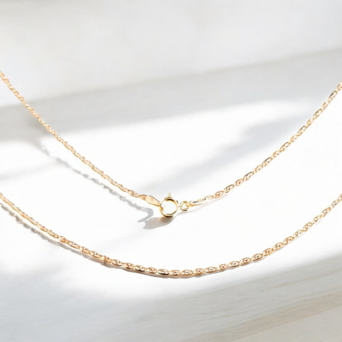 Cadena Valentino De Oro Italiano 10k, Calibre 2.3 Mm, 55cm