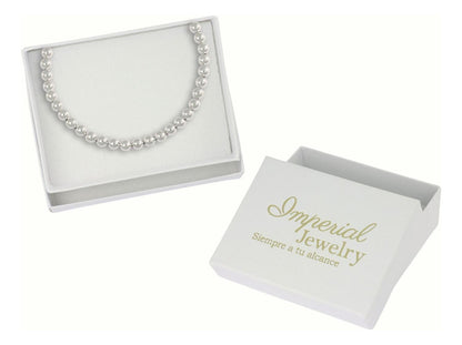 Pulsera De Bolitas De Plata 925 Elastica Con Baño De Rodio