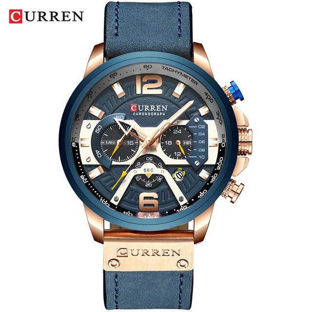 Curren 8329 Reloj De Cuarzo Impermeable Multifuncional Casual Deportivo Militar 8329 xa