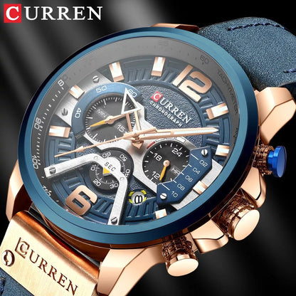 Curren 8329 Reloj De Cuarzo Impermeable Multifuncional Casual Deportivo Militar 8329 xa
