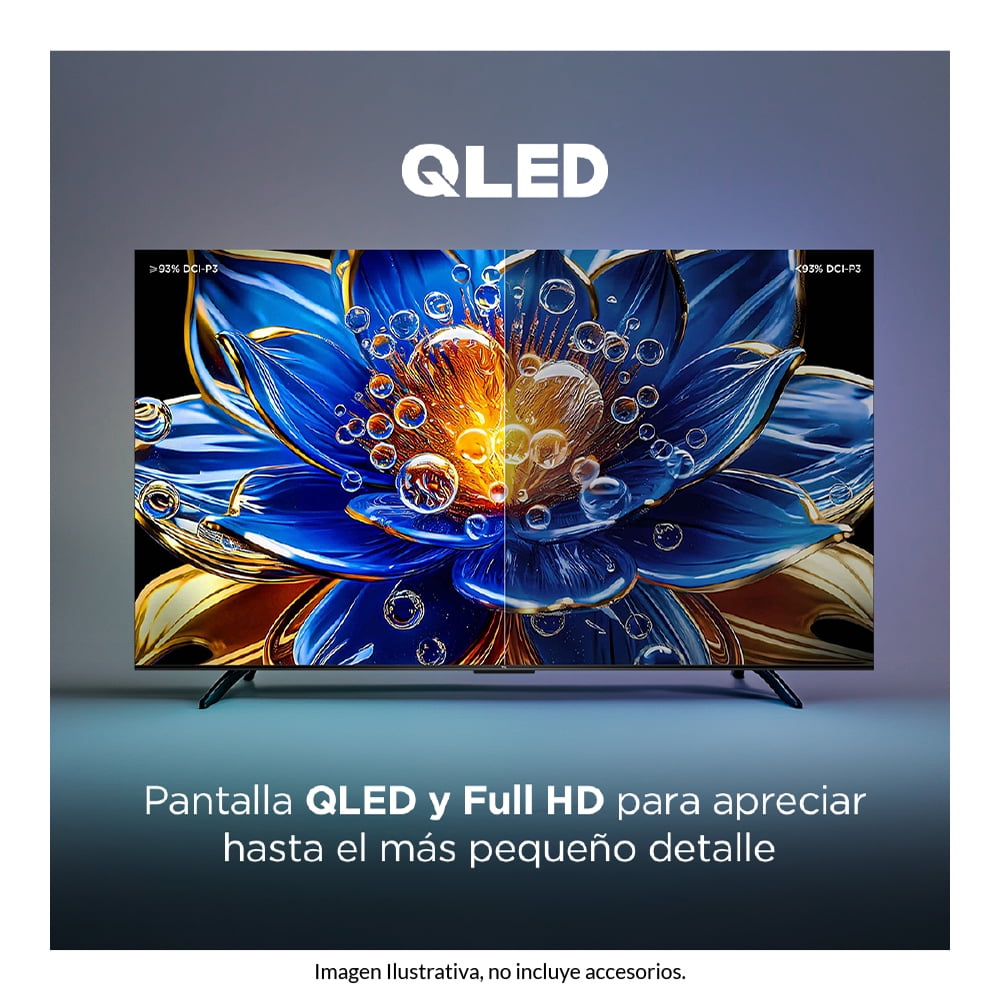 TV TCL Pantalla 50 Pulgadas FHD QLED Smart Android TV 50Q3K