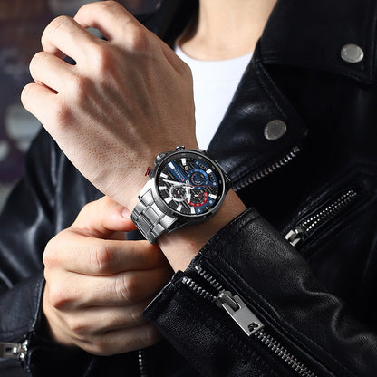 Reloj Original CURREN Para Hombre Nueva Moda Casual De Negocios Retro Militar Deportes De Acero Inoxidable Cuarzo Impermeable 8415 x