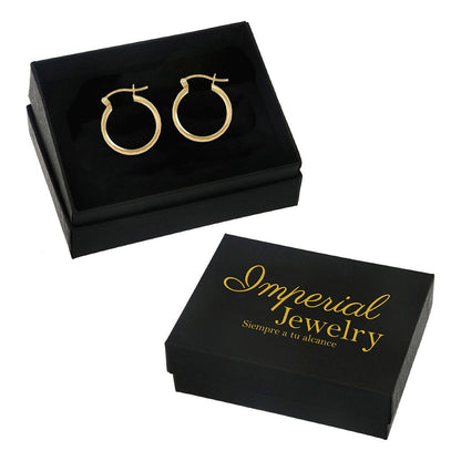 Arracada Bangle De Oro 10k Diamantado Domino, 4mm de Ancho