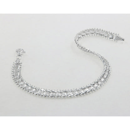 Pulsera De Plata Ley 925 Armada A Mano Para Mujer