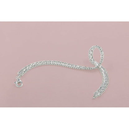 Pulsera De Plata Ley 925 Armada A Mano Para Mujer
