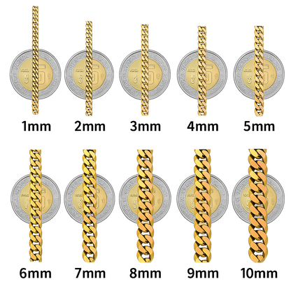 Cadena De Oro Hombre Italiana Figaro 14k Calibre 2.6 Mm