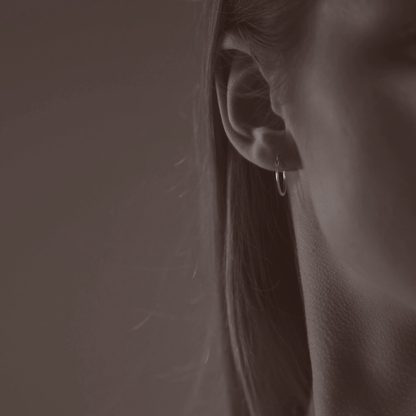 Arete Arracada Ligera Para Mujer Lisa De Plata Ley 925