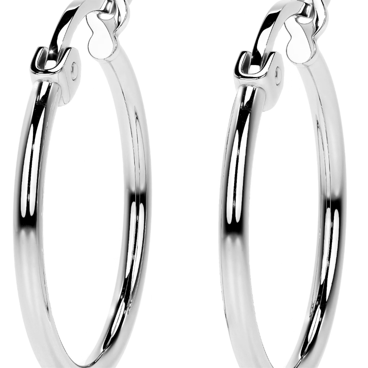 Arete Arracada Ligera Para Mujer Lisa De Plata Ley 925