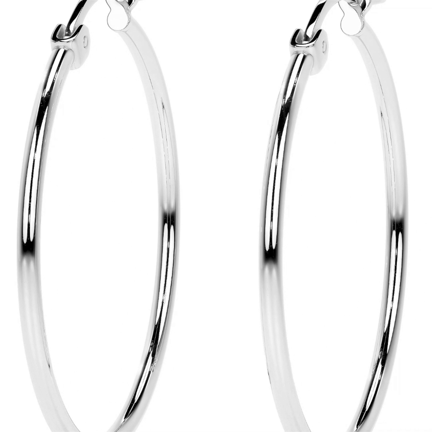 Arete Arracada Ligera Para Mujer Lisa De Plata Ley 925