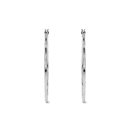 Arete Arracada Diamantada De Plata 925 Para Mujer Cordon Blue