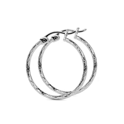 Arete Arracada Diamantada Ligera De Plata Ley 925 Para Mujer Estilo Domino