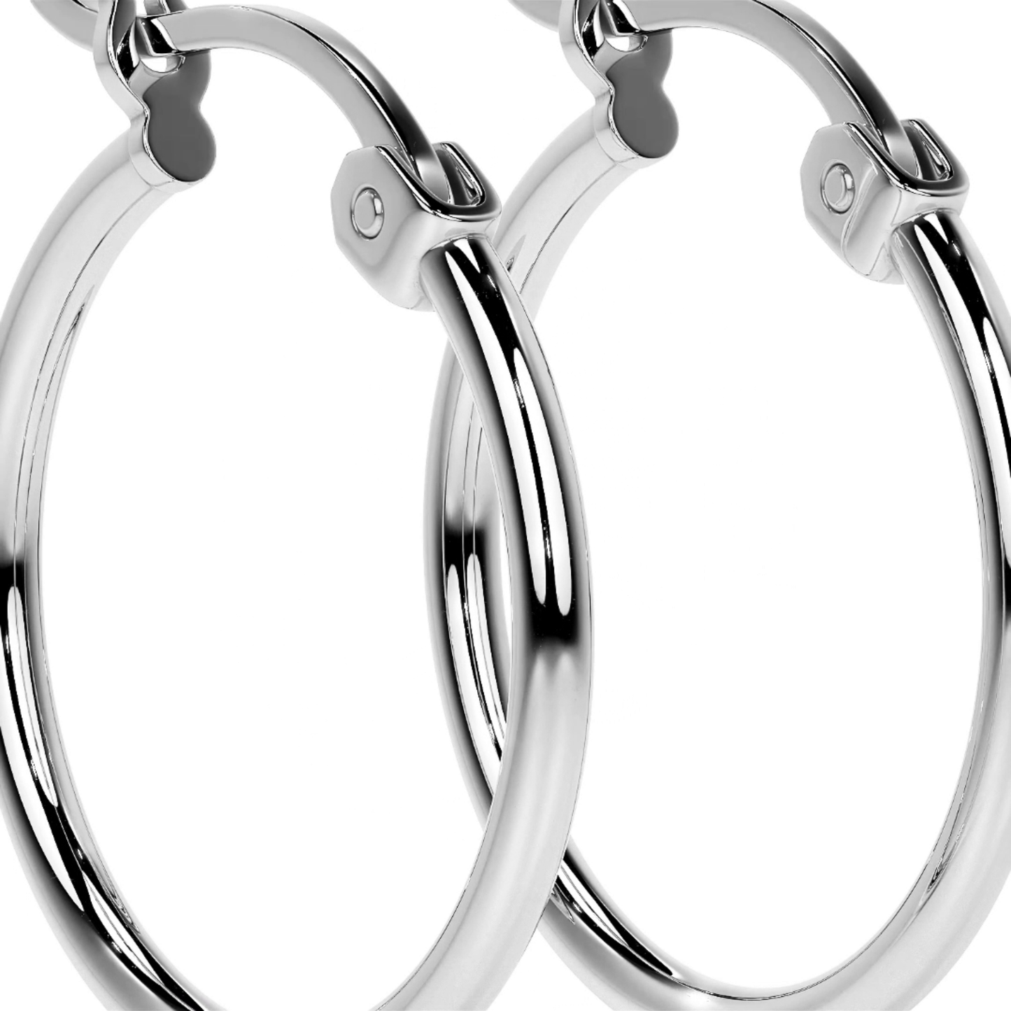 Arete Arracada Ligera Para Mujer Lisa De Plata Ley 925