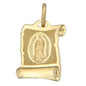 Medalla De Virgen Italiana De Oro De 14k Dije De Oro Mujer