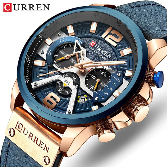 Curren 8329 Reloj De Cuarzo Impermeable Multifuncional Casual Deportivo Militar 8329 xa