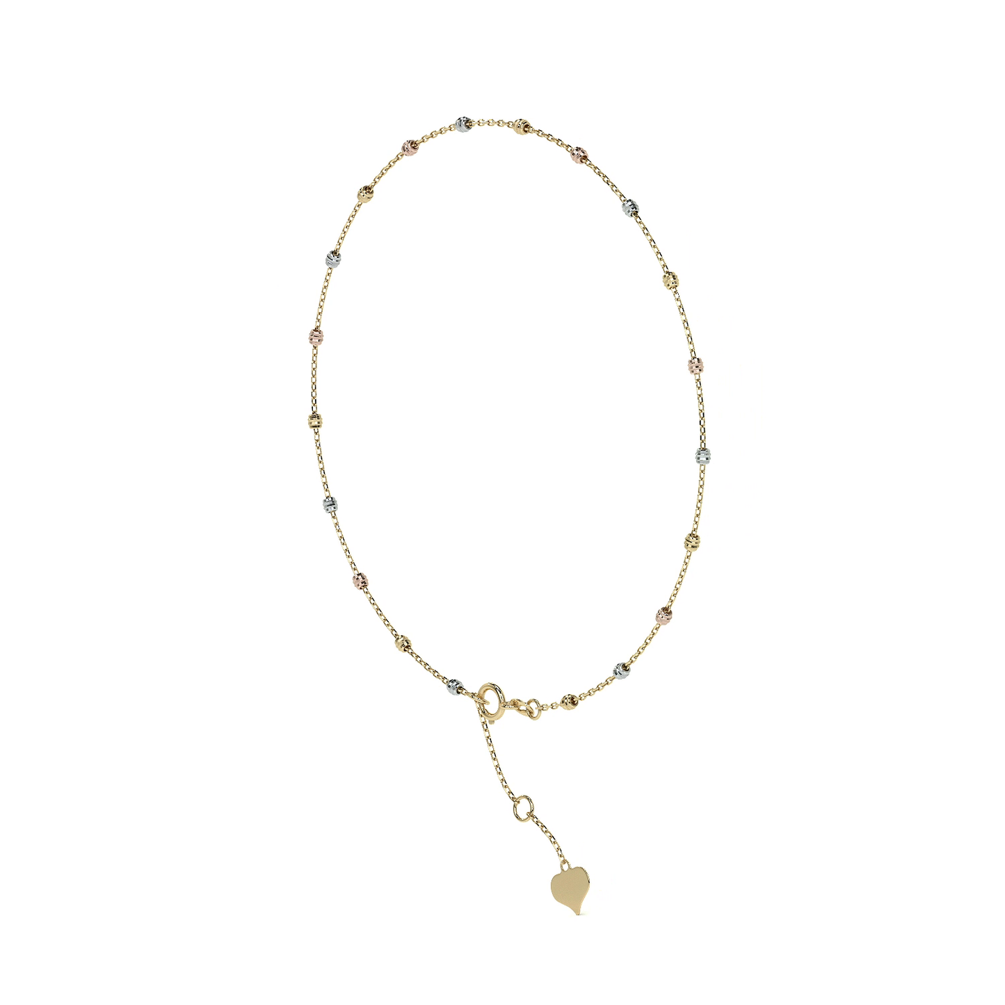 Esclava Viviana Ajustable de Oro 10K con Bola Lisa | Pulsera Elegante de Joyería Fina