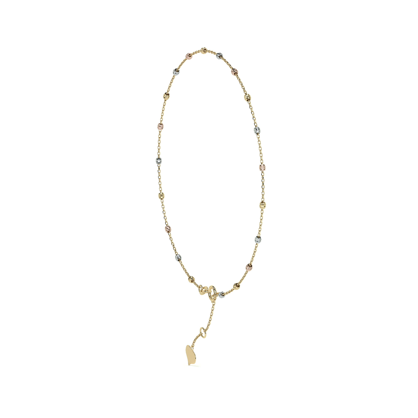 Esclava Viviana Ajustable de Oro 10K con Bola Lisa | Pulsera Elegante de Joyería Fina