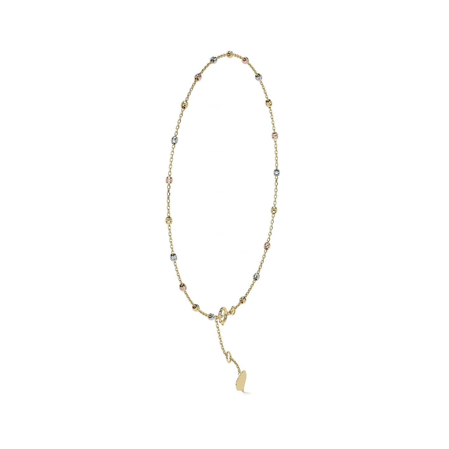 Esclava Viviana Ajustable de Oro 10K con Bola Lisa | Pulsera Elegante de Joyería Fina