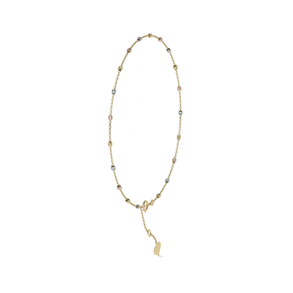 Esclava Viviana Ajustable de Oro 10K con Bola Lisa | Pulsera Elegante de Joyería Fina