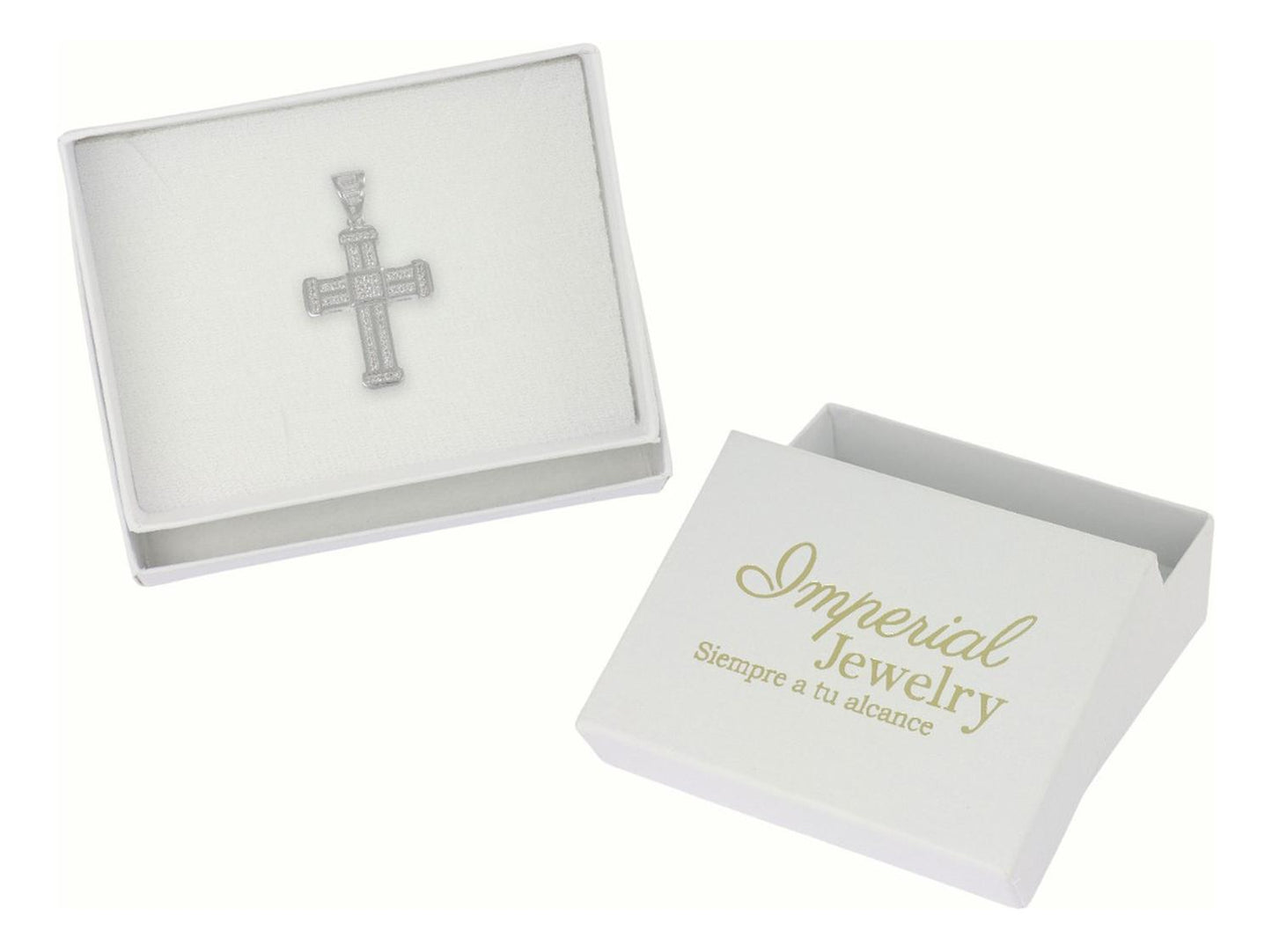 Dije Turco De Plata 925 De Cruz Clasica Con Zirconia