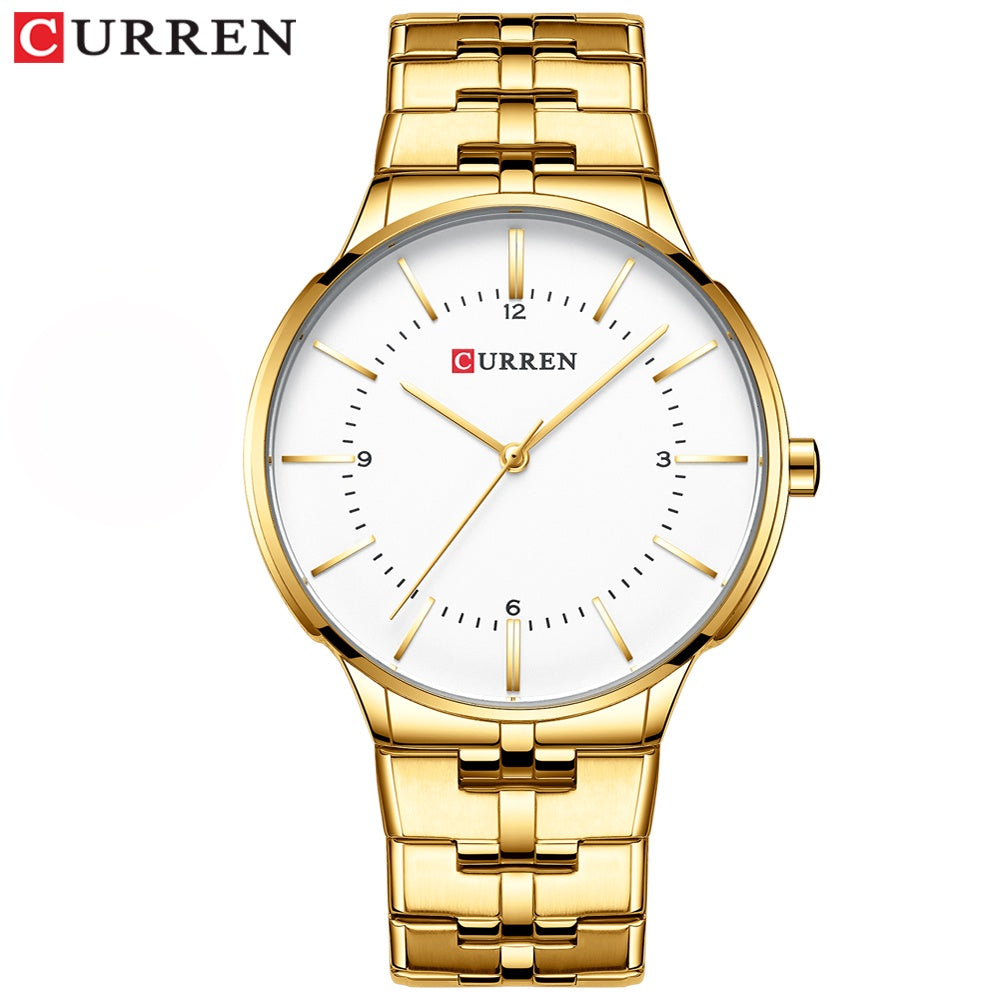 Reloj De Hombre CURREN De Moda Simple Casual De Acero Inoxidable De Cuarzo Impermeable Sin Caja 8321 XS
