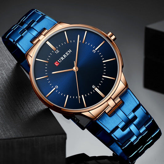 Reloj De Hombre CURREN De Moda Simple Casual De Acero Inoxidable De Cuarzo Impermeable Sin Caja 8321 XS