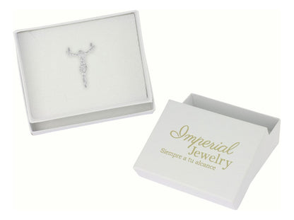 Dije De Plata Ley 925 De Jesus Con Zirconia