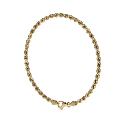 Pulsera de Oro 10K Estilo Torsal Italiano | Brazalete Elegante de 3.8mm