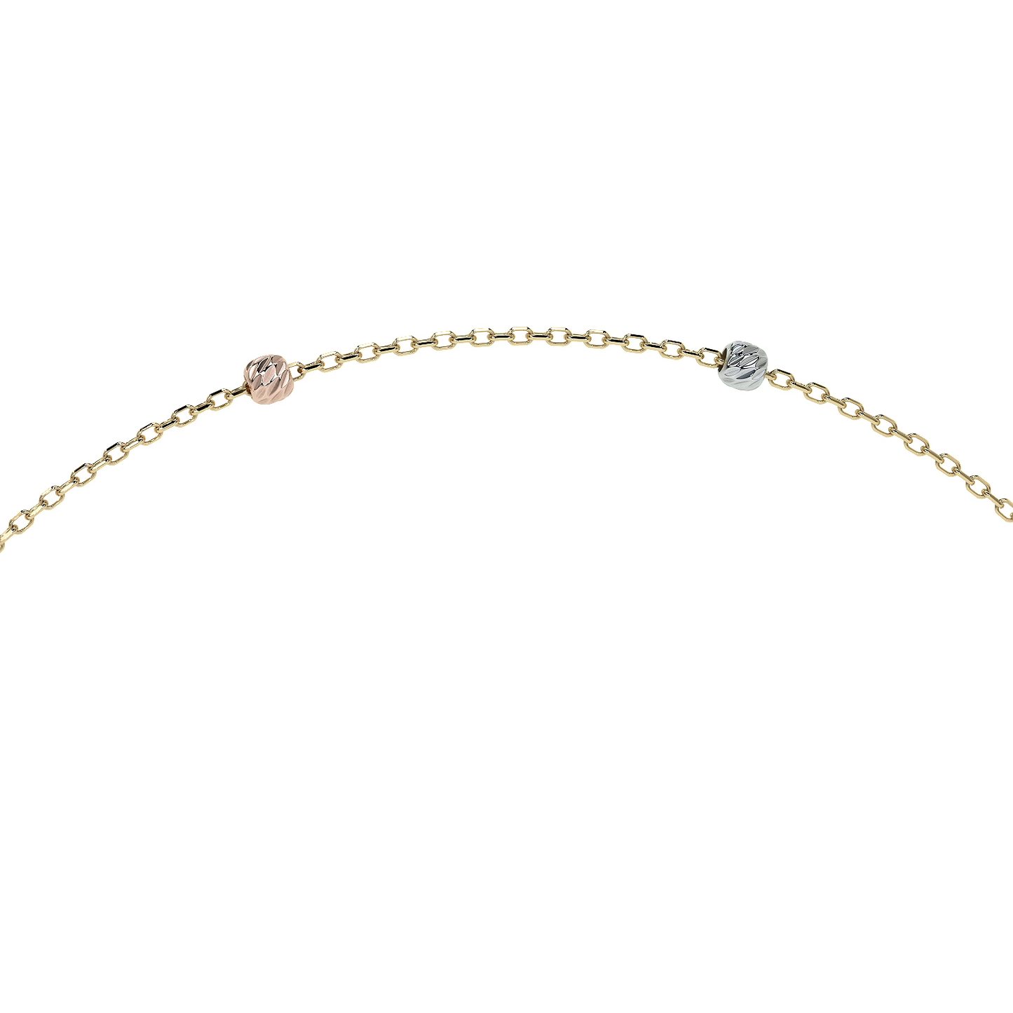 Esclava Viviana De Oro De 14k De 24 Cm Con Bola 2.5mm