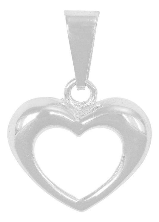 Dije De Plata Ley 925 De Corazon Liso