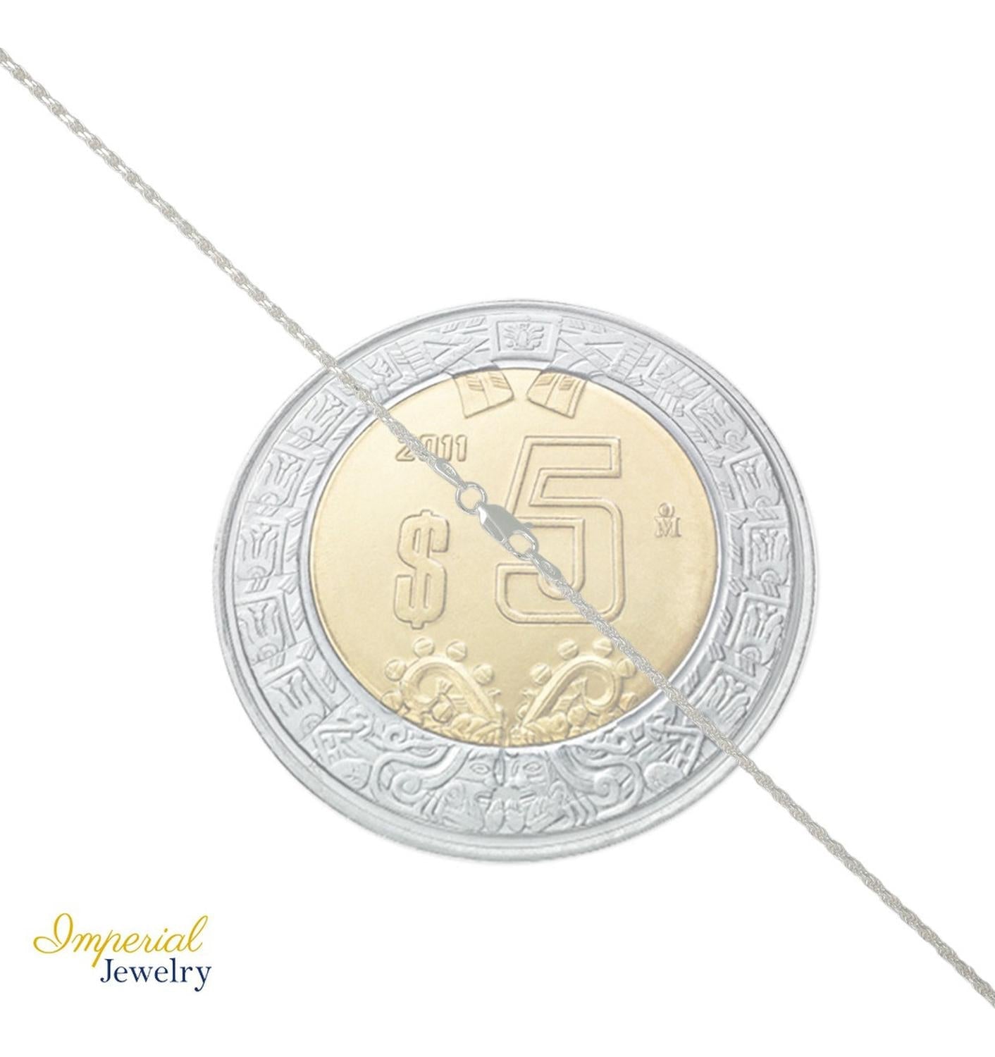 Cadena Torsal De Plata Ley 925 Diamantada De 60 Cm De 2mm