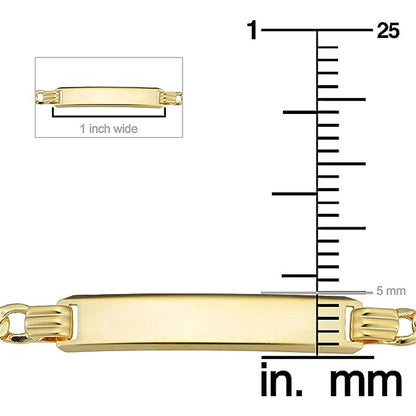 Pulsera Esclava Italiana Figaro Pave Pulso 14k 2.6mm 16cm