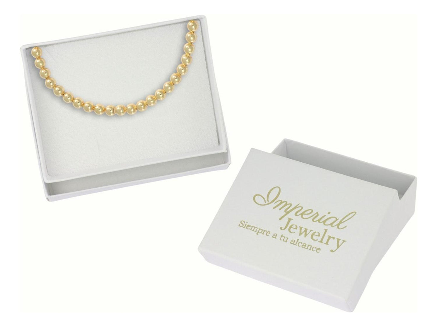 Pulsera De Bolitas De Plata 925 Elastica Con Chapa De Oro