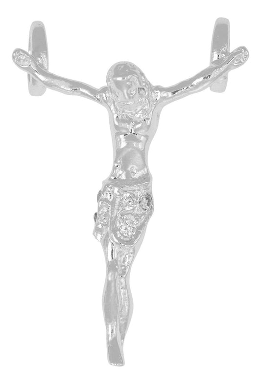 Dije De Plata Ley 925 De Jesus Con Zirconia