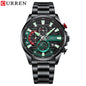 Reloj Original CURREN Para Hombre Nueva Moda Casual De Negocios Retro Militar Deportes De Acero Inoxidable Cuarzo Impermeable 8415 x