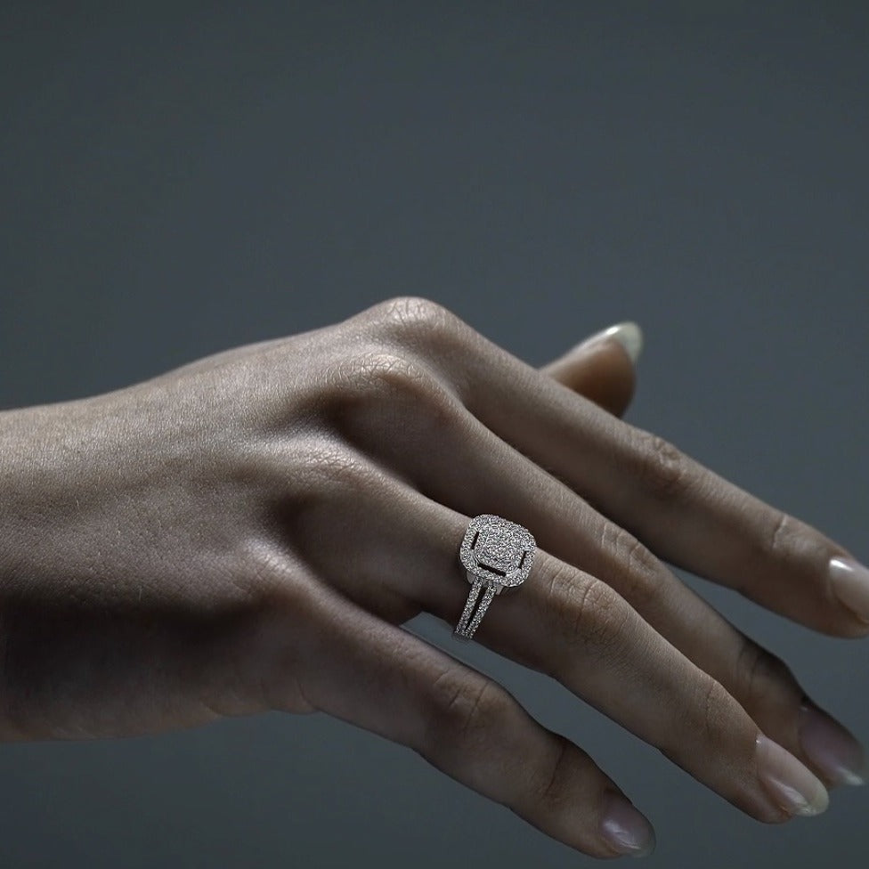 Anillo de Plata esterlina 925 con Zirconia para dama