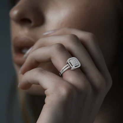 Anillo de Plata esterlina 925 con Zirconia para dama