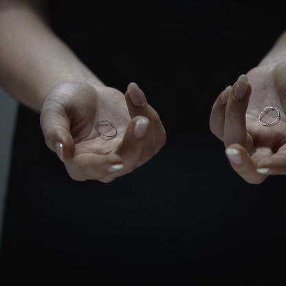 Arete Arracada Diamantada De Plata Ley 925 Para Mujer Confeti