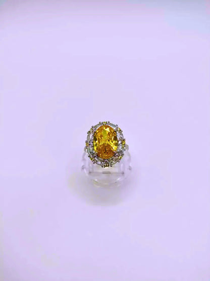 Anillo S925 Ley "Sello Real" Circonita Cubica Ajustable Calenbi