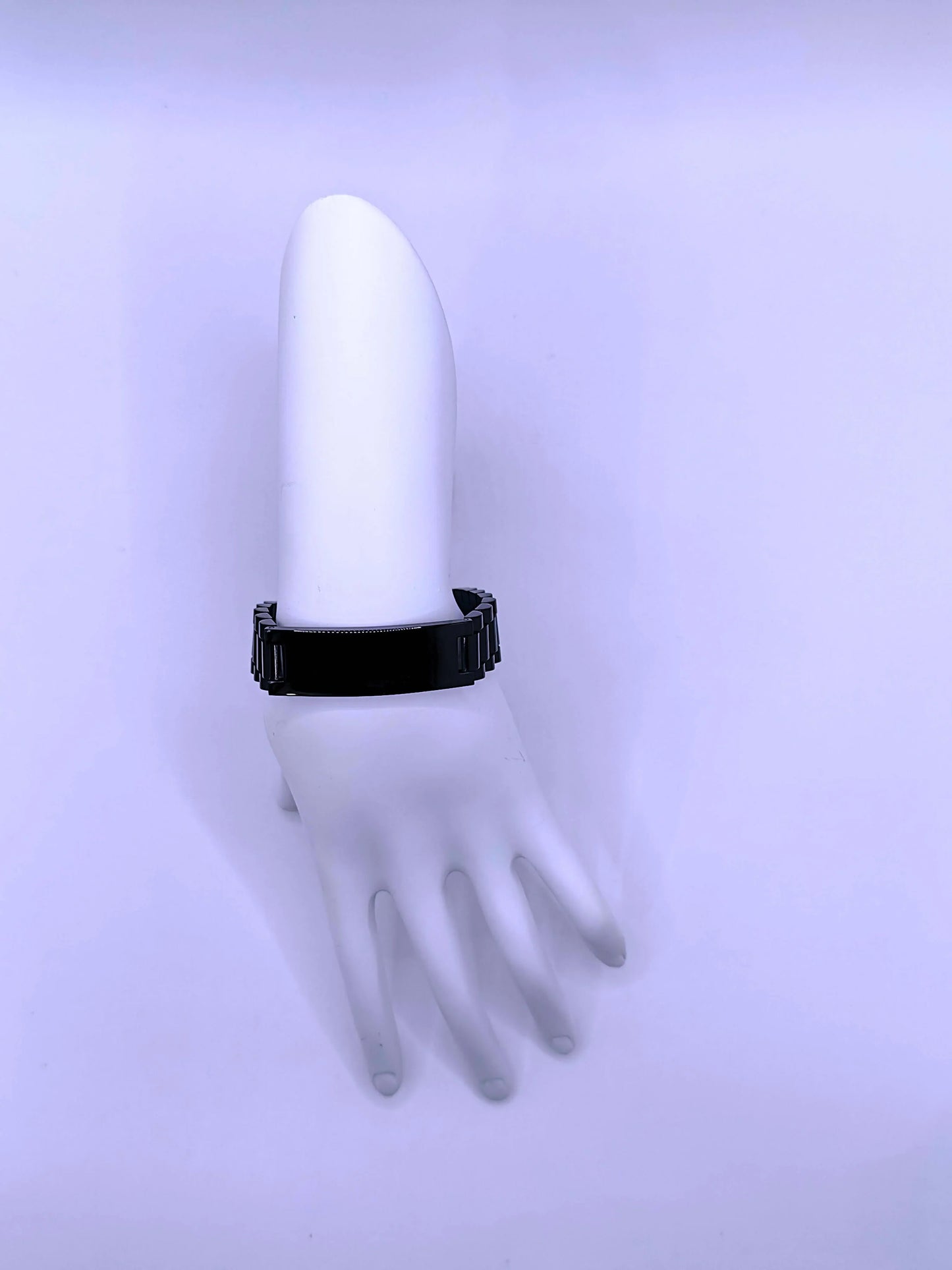 BB0024 - Pulsera Acero Inoxidable Broche Negro Unisex Calenbi