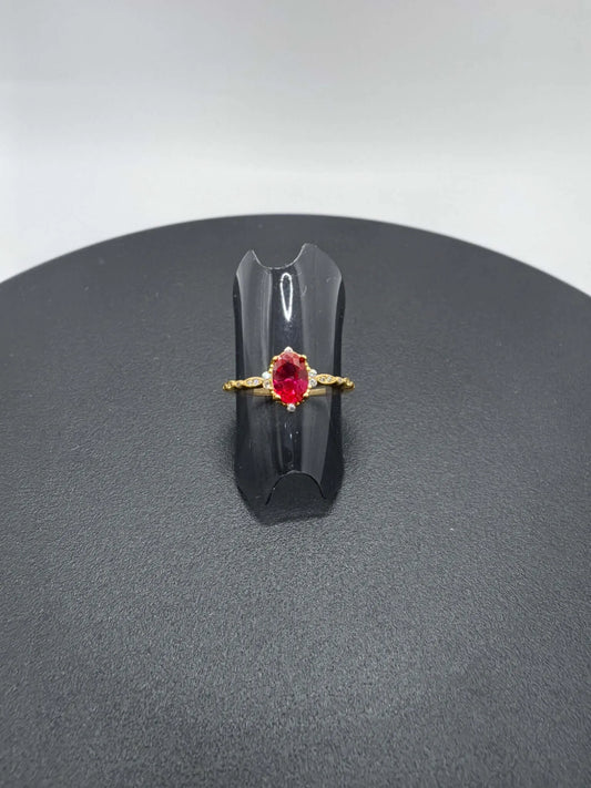 Anillo Plata Esterlina 925 Chapa Oro 10k Calenbi